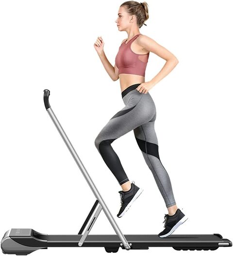 COOLBABY 2 in 1 Mini Under Desk Treadmill Folding Running &amp; Walking Pad Treadmills for Home Use with Remote Control and Bluetooth, Only 25kg, 120Kg Max Capacity