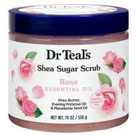 Dr Teal&#39;s Shea Sugar Scrub With Rose Essential Oil Pink 538g