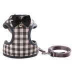 Buy Generic-Dog Harness with Bowtie Step-in Vest Harness Leash Set Pet Cat Vest Dog Leash Set for Daily Walking Running Training in UAE