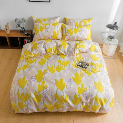 Yellow deals bedding queen