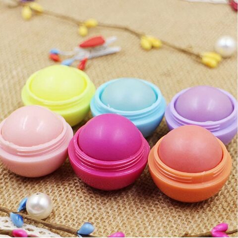 24pcs Romantic Bear Ball Lip Balm Makeup Baby Lips Moist Balm Cute Fruity Flavor Libalm Natural Plant Nutritious Lips Care