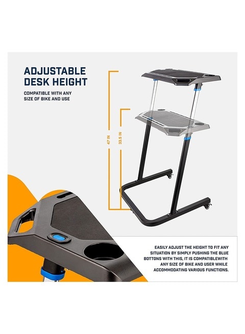 adjustable height cycling trainer desk