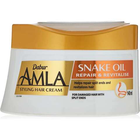 Dabur Amla Snake Oil Repair And Revitalise Styling Hair Cream Clear 140ml