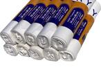 Buy BLUEBERRY -8-Roll Heavy Duty White Trash Bag-Oxo-Biodegradable-10 Gallon-54x60cm-30 pieces Each Roll in UAE