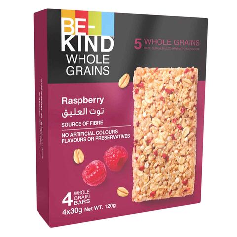 Be Kind Baked Oat And Raspberry Whole Grain Bar 30g x Pack of 4