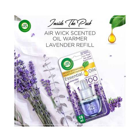 Air Wick Lavender Essential Oils Scented Oil Refill, 19ml