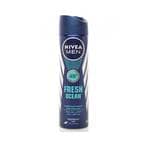 Buy NIVEA MEN Deodorant Spray for Men, 48h Protection, Fresh Ocean Aqua Scent, 150ml in Saudi Arabia