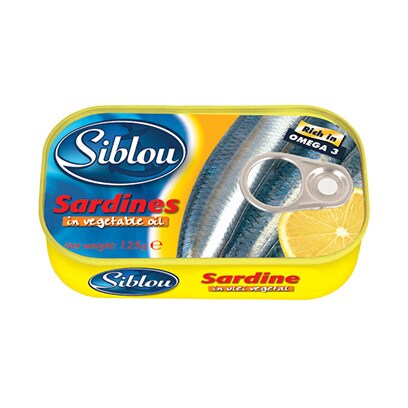 Siblou Sardines Vegetable In Oil 125GR