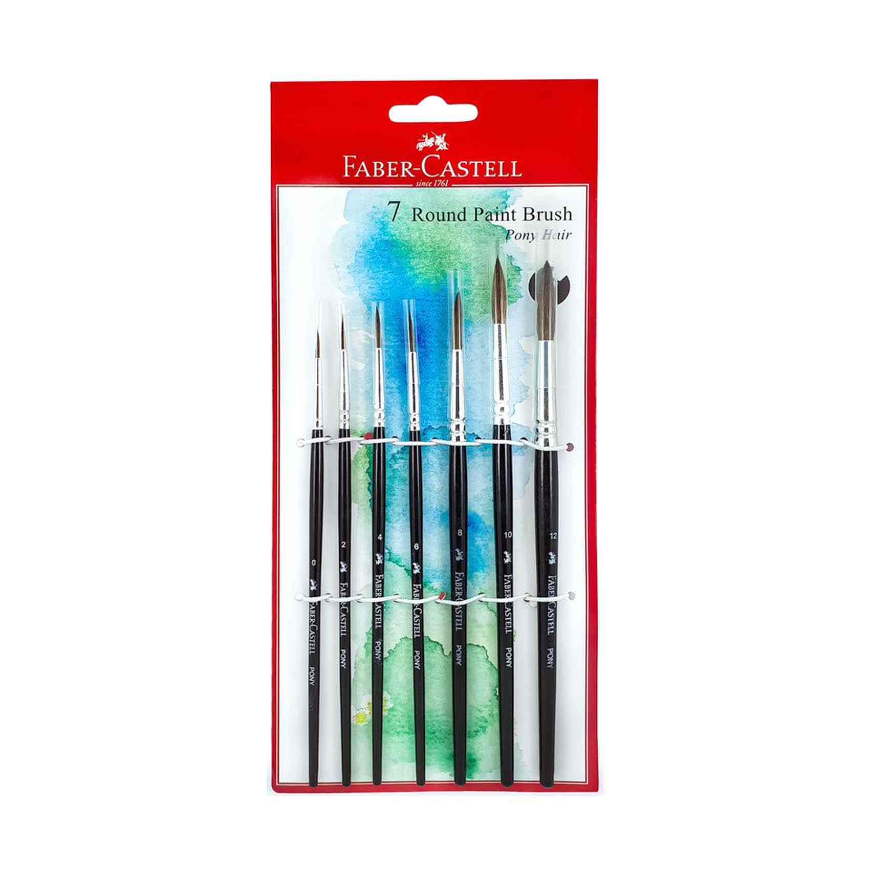 FABER-CASTELL 4 Paint Brushes (Round) 