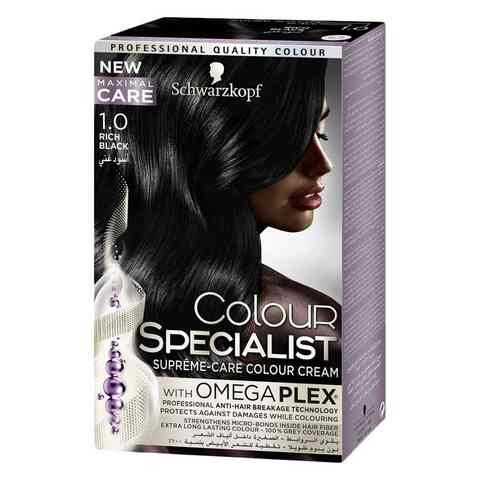 Schwarzkopf Colour Specialist Supreme-Care Colour Cream  Rich Black 60ml