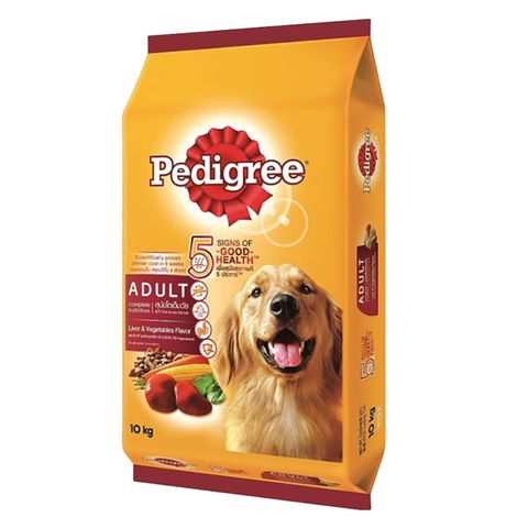 Pedigree Liver And Vegetable Flavor Complete Nutrition Dog Food 10kg