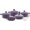 Home Maker Granitec Cookware Set  11 PC - Purple