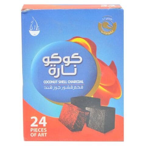Coco Nara Coconut Shell Charcoal 24 Pieces