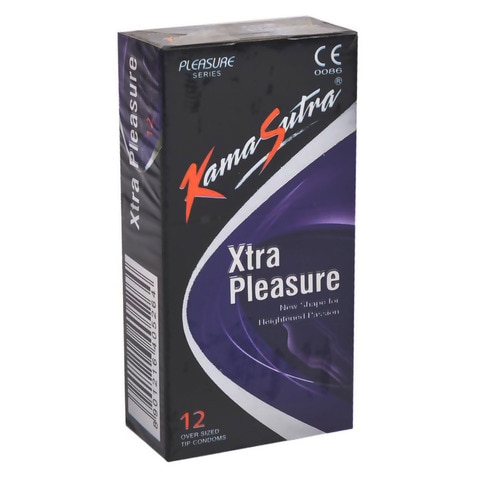 Kama Sutra Xtra Pleasure Condoms Clear 12 PCS