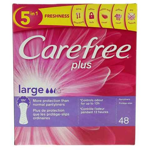 Carefree Plus Large 5 In 1 48 Pieces