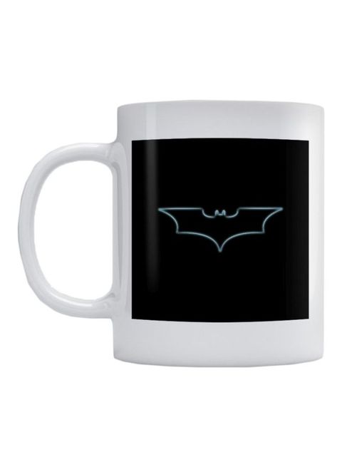 Atiq Batman Logo Printed Ceramic Mug White/Black 350ml