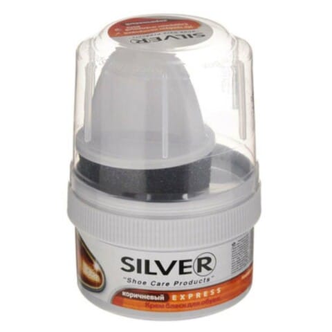 Silver Express Instant Shine Shoe Cream 02 Brown 50ml