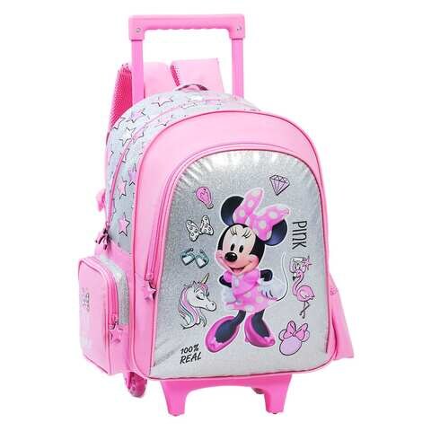 Buy Minnie Mouse Themed Trolley Backpack Multicolour 14inch Online ...