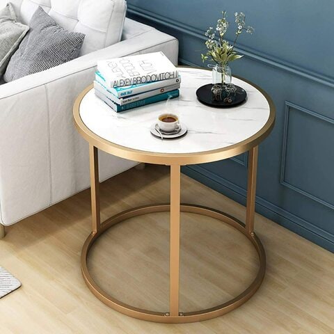 Simple white coffee deals table