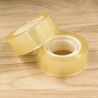 lavish 5 Pcs Stationary Transparent Adhesive Tape 1.8cm Wide Sticky Packaging Sealing Scotch Tape Office School Supplies
