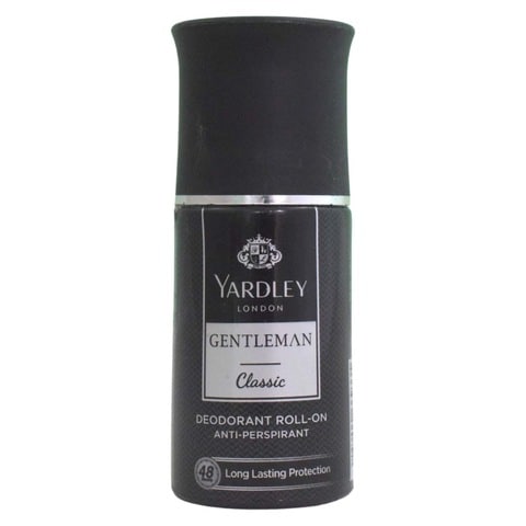 Yardley London Gentleman Classic Roll-On Deodorant Clear 50ml