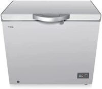 TCL 326 Liters Chest Freezer, Large Deep Freezer With Storage Basket, Mechanical Temperature Control, Front Water Disposal Device, Silver, F326Cfsl