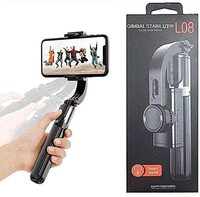 Xinlan L08 Bluetooth Handheld Gimbal Stabilizer Mobile Phone Selfie Stick Holder Adjustable Selfie Stand With Tripod
