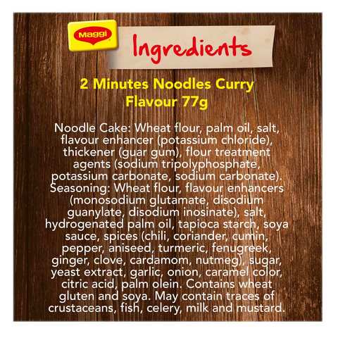 Maggi 2 Minute Noodles Curry Flavour 79g