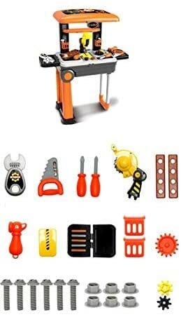 Kids play tool set suitcase toy play house toys