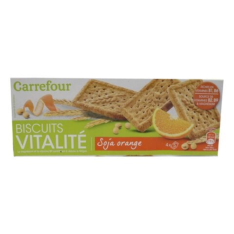 Carrefour Vitality Biscuits Soya Orange 200g