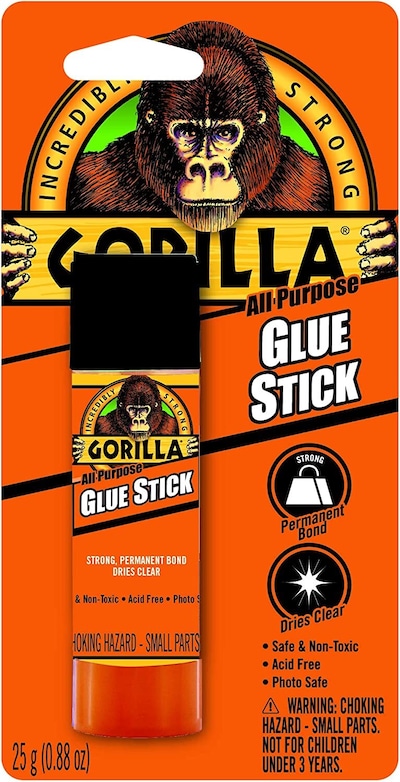 Gorilla Hot Glue Sticks, Mini Size, 4 Long x .27 Diameter, 75 1 Pack,  Clear