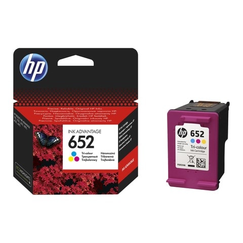 HP 652 Tri-color Original Ink Cartridge  F6V24AE