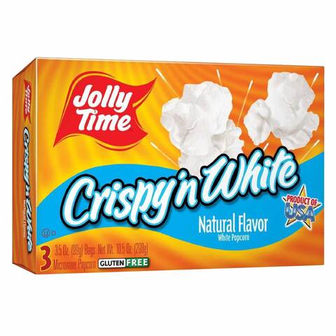 Jolly Time Crispy White Light Popcorn 255g