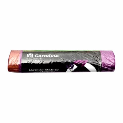 Carrefour Trash Bags, Lavender, 40x50 cm - 15 Pieces