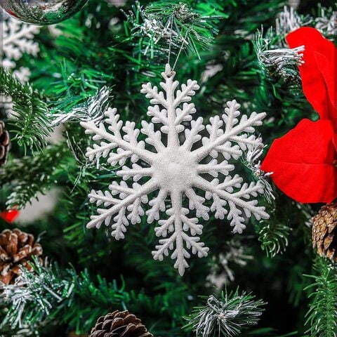 اشتري YATAI 4Pcs Christmas Snowflake Hanging Ornaments في الامارات