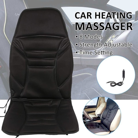 Buy Generic 12V Black Cover Multifunctional Heating Auto Car Massage Seat  Cushion For Chair Heat Massage Seat Cushion For Car 1Pcs Online - Shop  Automotive on Carrefour Saudi Arabia