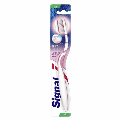Signal Double Care Sensitive Medium Toothbrush Multicolour