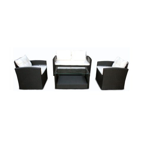 Procamp Cappucino Rattan Sofa Set 4 Person (Plus Extra Supplier&#39;s Delivery Charge Outside Doha)