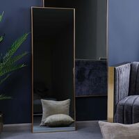 Pan Emirates Home Furnishings Home Infinity Wall Mirror 50X140cm-Gold