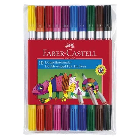 Faber-Castell Markers - Double Thick/Thin - 10 pcs - Multicolour