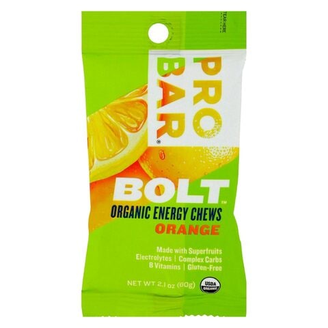 Pro Bar Bolt Organic Energy Chews Orange 60 Gram