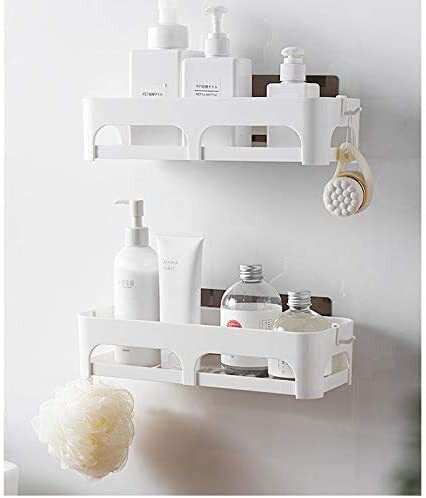 Aiwanto 2Pcs Storage Shelf Bathroom Storage Rack Storage Box Washroom Storage Shelf  Kitchen Storage Rack Small Shelf