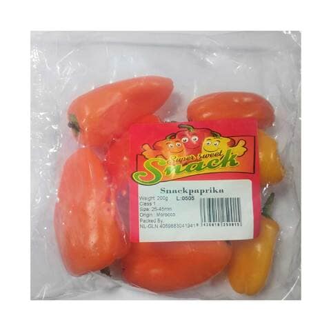 Super Sweet Snack Paprika Bell Peppers By Pack