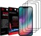 MARGOUN 3 Pack for iPhone 14 Plus Screen Protector Tempered Glass, Full Coverage Protective Film Easy Installation Anti Scratch Bubble Free (iPhone 14 Max, Black)