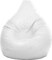 Luxe Decora PVC Bean Bag With Filling, 90x80x80cm (White)