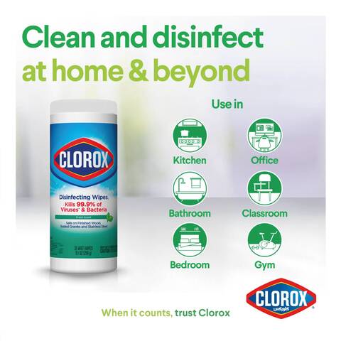 Clorox Disinfecting Wipes Fresh Scent Multi-Surface Bleach Free Cleaning Wipes 35 Wet Wipes