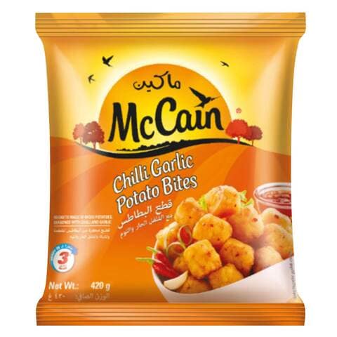 Buy McCain Chili Garlic Potato Bites 420g in Saudi Arabia