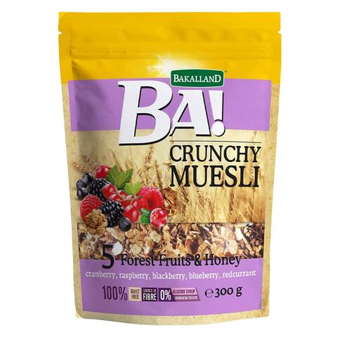 BAKALLAND CRUNCHY MUESLI5 FOREST300