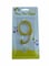 Party Time Unscented Birthday Candle Number 9