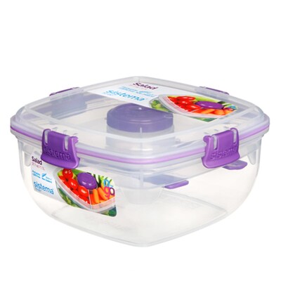 Gab Plastic Set of 2 Round Food Container Microwave Safe